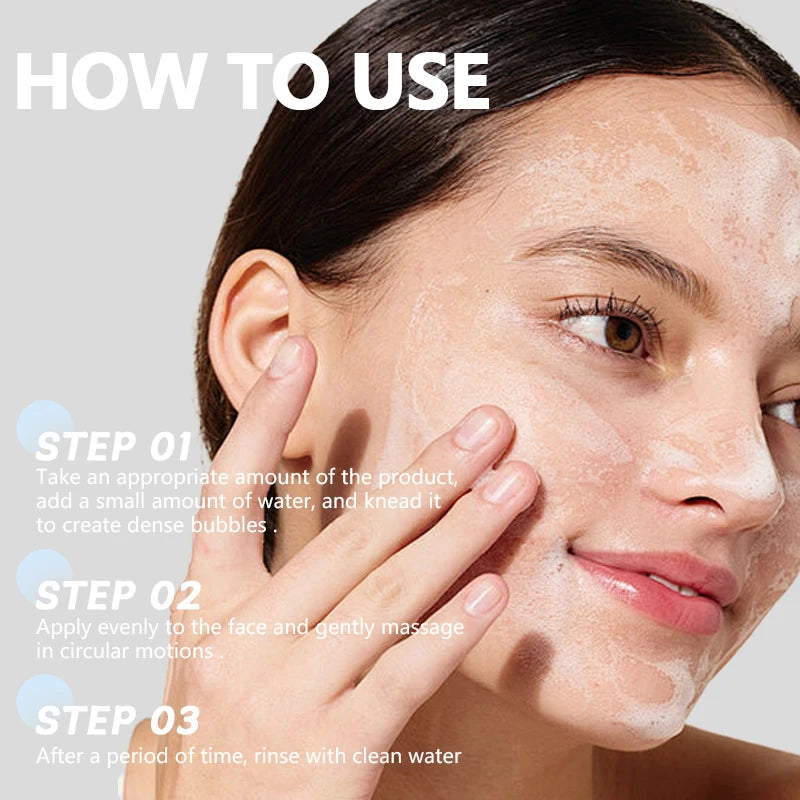Low PH 150Ml Facial Cleanser Gentle Oil Control Moisturizing Face Wash Whitening Facial Foam Exfoliating Deep Remove