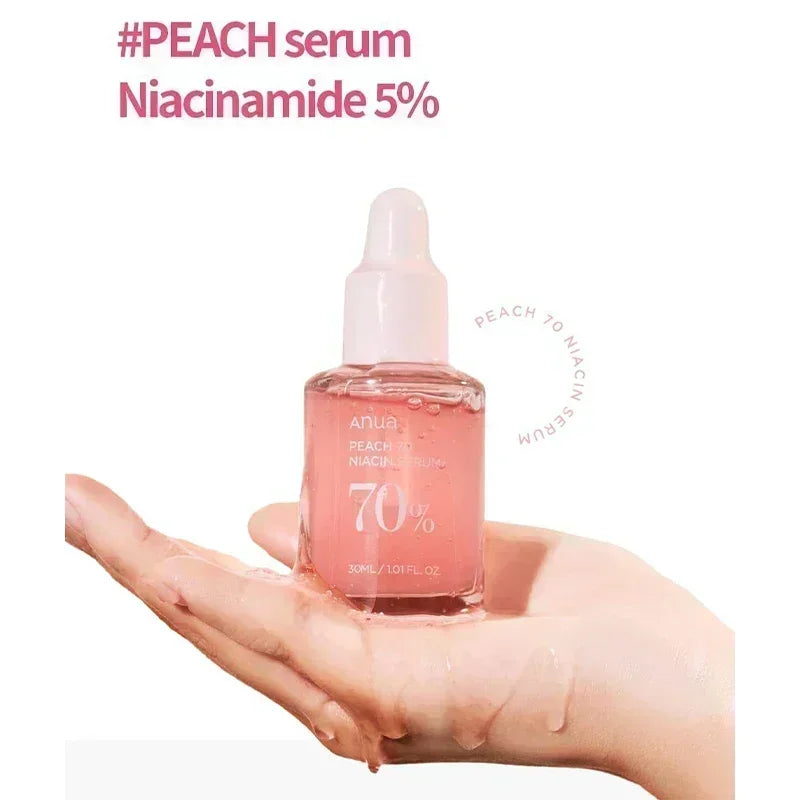 Peach 77 Niacinamide Toner + 70 Serum Set, 7% Brightening & Oil Control, for Sensitive Skin,Korean Skincare
