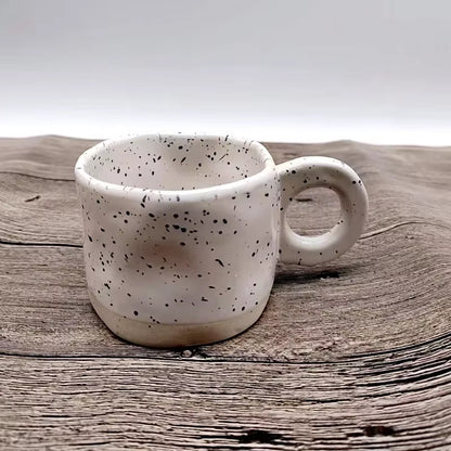Ceramic Mug 250Ml Ring Handl Coffee Milk Modern Print Porcelain Mug Handmade Ceramic Hot Chocolate Cup Couple Handgrip Cups