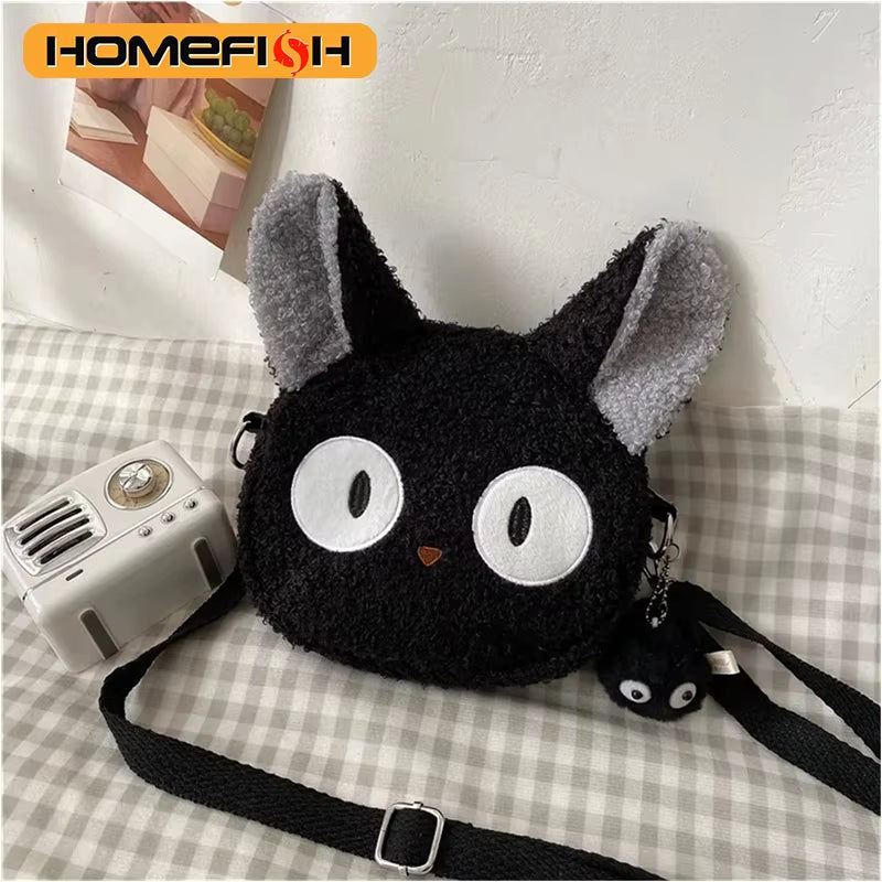 HOMEFISH Japanese Style Bag Women Cartoon Plush Shoulder Bag for Women New Crossbody Bag Small Phone&Purse Bag Bolsa Feminina