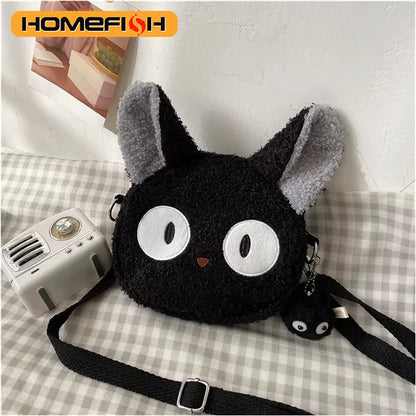 HOMEFISH Japanese Style Bag Women Cartoon Plush Shoulder Bag for Women New Crossbody Bag Small Phone&Purse Bag Bolsa Feminina