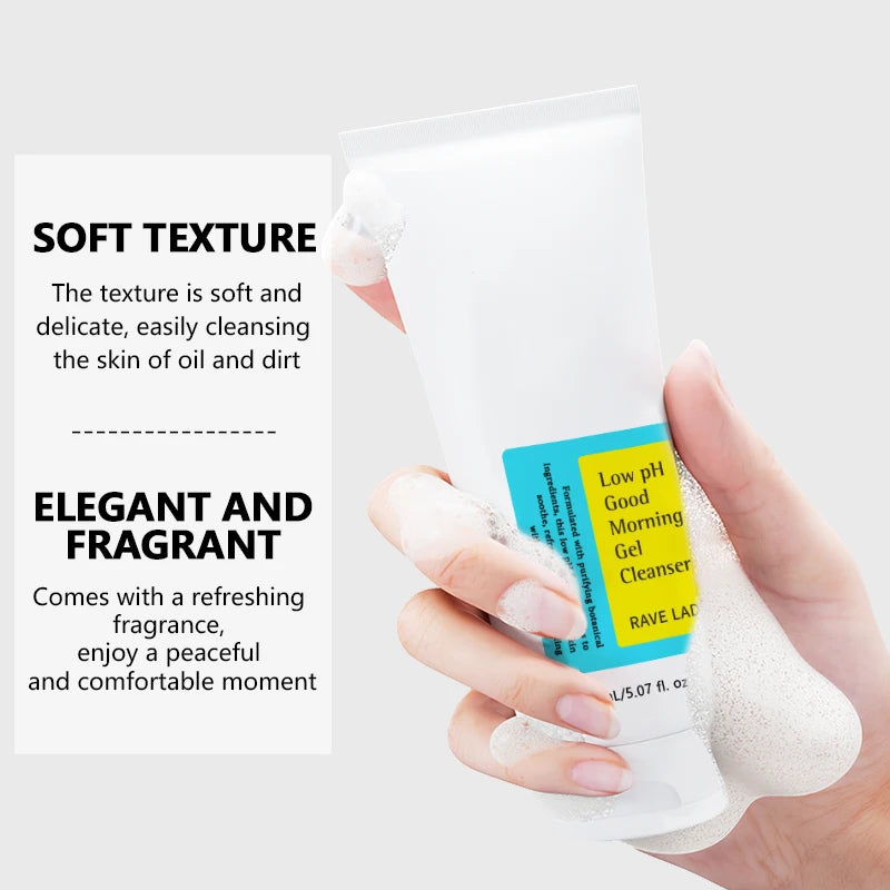 Low PH 150Ml Facial Cleanser Gentle Oil Control Moisturizing Face Wash Whitening Facial Foam Exfoliating Deep Remove