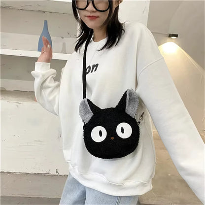 HOMEFISH Japanese Style Bag Women Cartoon Plush Shoulder Bag for Women New Crossbody Bag Small Phone&Purse Bag Bolsa Feminina