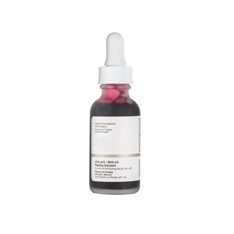 New 2024 30Ml AHA 30% + BHA 2% Face Makeup Peeling Solution Shrinking Pore Serum Ordinary Repair Hyaluronic Acid Face Skin Care