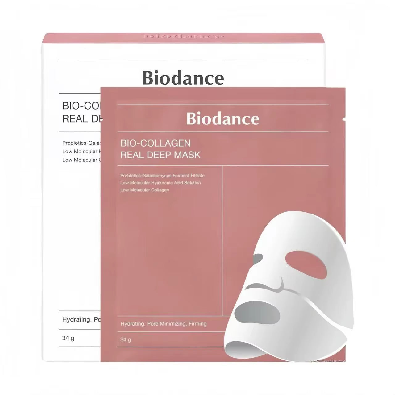 Korean Biodance Bio-Collagen Patch Mask Moisturizing Anti-Wrinkle Shrink Pores and Brightening Antioxidant Genuine Product