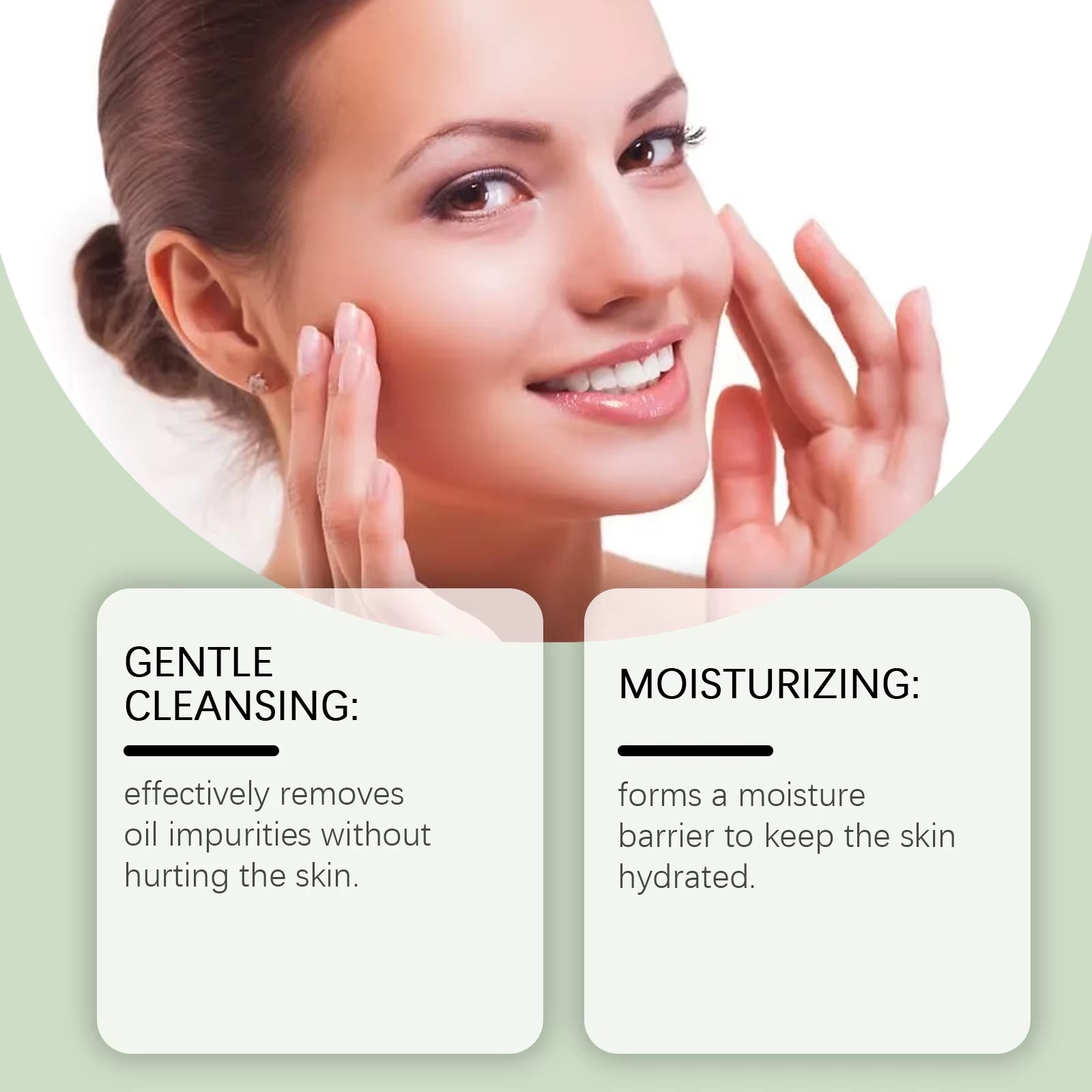 Hyaluronic Acid Cleansing Gel Pore Cleaning & Hydrating Non-Drying Face Wash Exfoliating Moisturizing Formula Facial Cleansing
