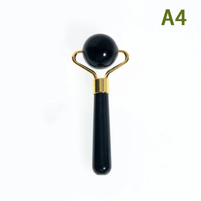 1Pc Natural Jade Massager round Ball Roller Manual Facial Gua Sha Skin Care Eye Beauty Lifting Wrinkle Remover Massage Scraper