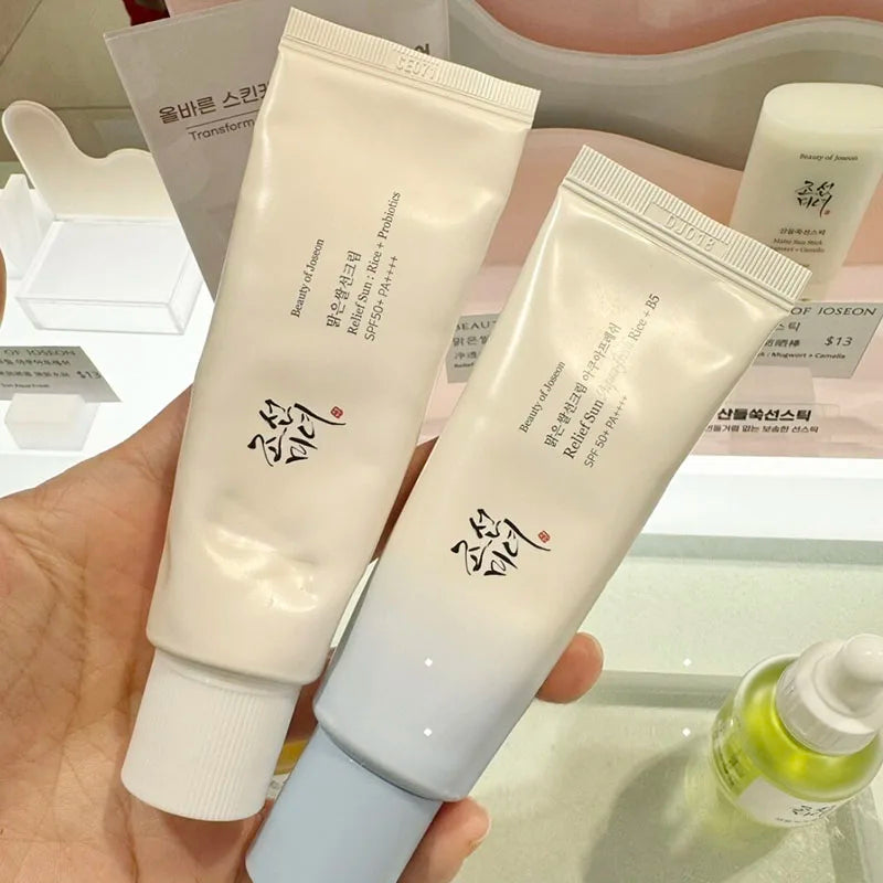 Sunscreen Korean Rice Probiotic Solar Blocker Skin Cream Facial Mild Moisturizer 50Ml