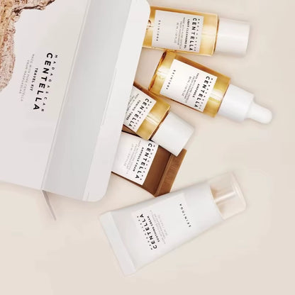 Madagascar Centella Travel Kit, Toner, Ampoule, Soothing Cream, Cleansing Oil, Ampoule Foam, Basic Skincare Mini 5Pcs