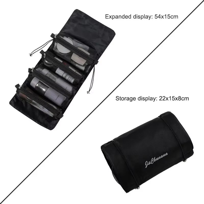 Large Capacity Cosmetic Bag Cosmetic Storage Bag PU Leather Portable Travel Toiletry Bag Women Cosmetic Bag Toiletries Organizer
