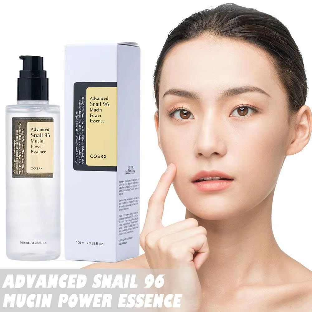 Advanced Snail 96 Mucin Power Essence 100Ml - 96% Snail Mucin, Hydrating & Repairing, Ideal for All Skin Types