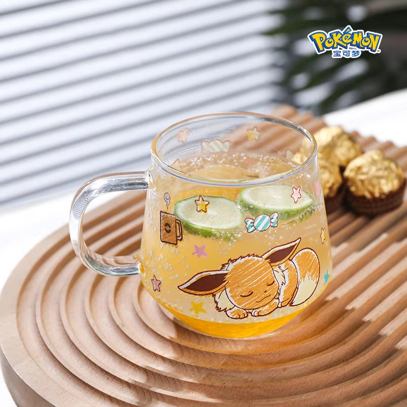 [Pokemon Co-Branded] Ceramic Pikachu Water Cup Glass Home Cute High Temperature Resistant High Borosilicon Large Capacity Mug