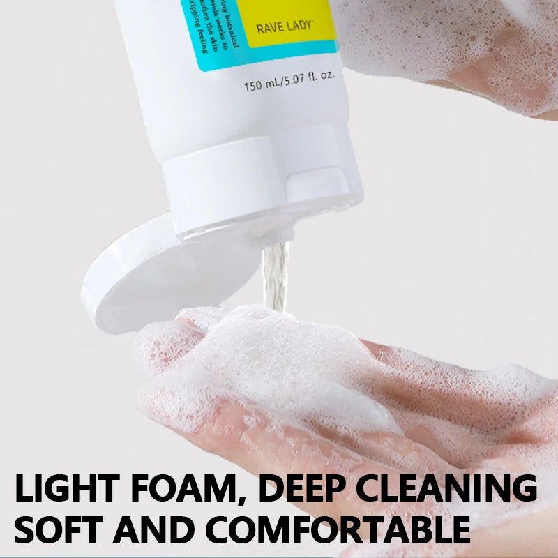 Low PH 150Ml Facial Cleanser Gentle Oil Control Moisturizing Face Wash Whitening Facial Foam Exfoliating Deep Remove