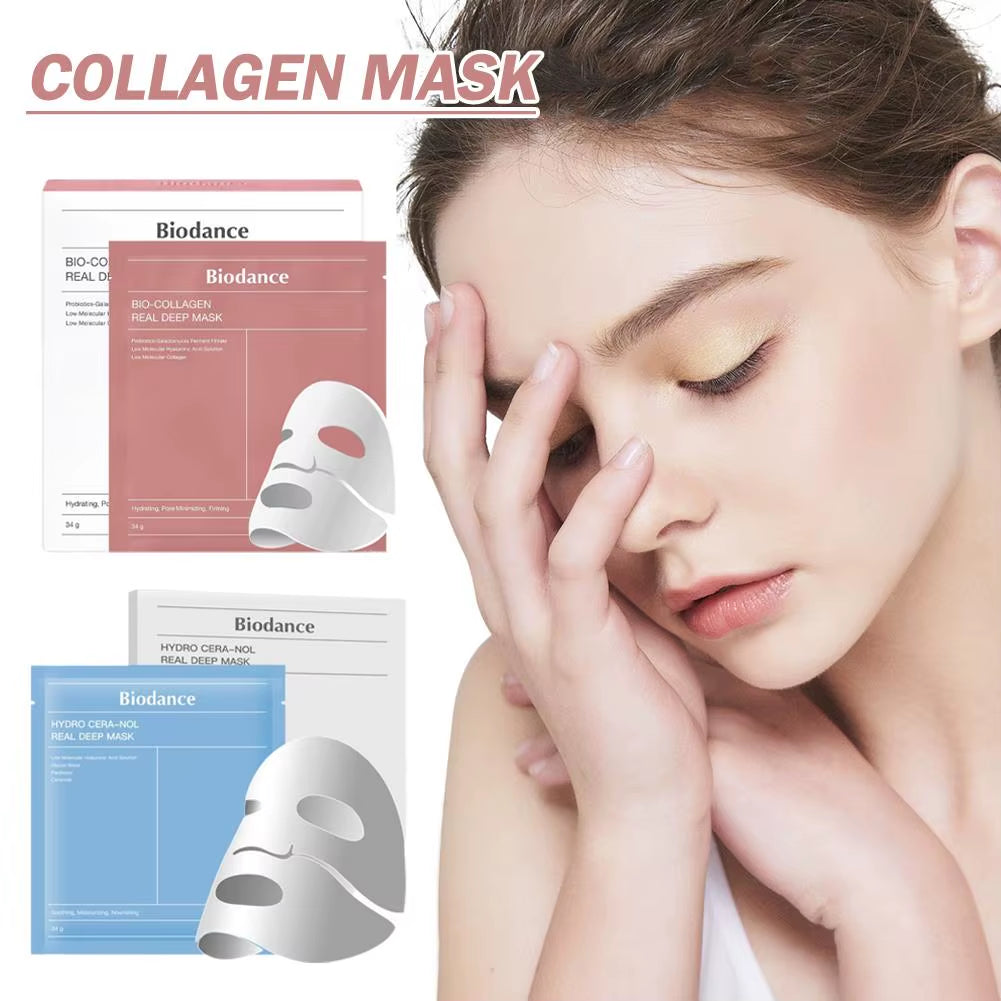 Korean Biodance Bio-Collagen Patch Mask Moisturizing Anti-Wrinkle Shrink Pores and Brightening Antioxidant Genuine Product