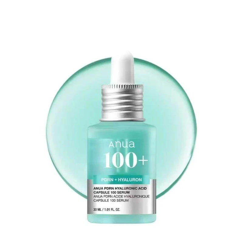 Korean  PDRN Essence Hyaluronic Acid Capsule 100 Serum Blue Radiant Face Serum,Lightweight Deep Hydration Skincare Products