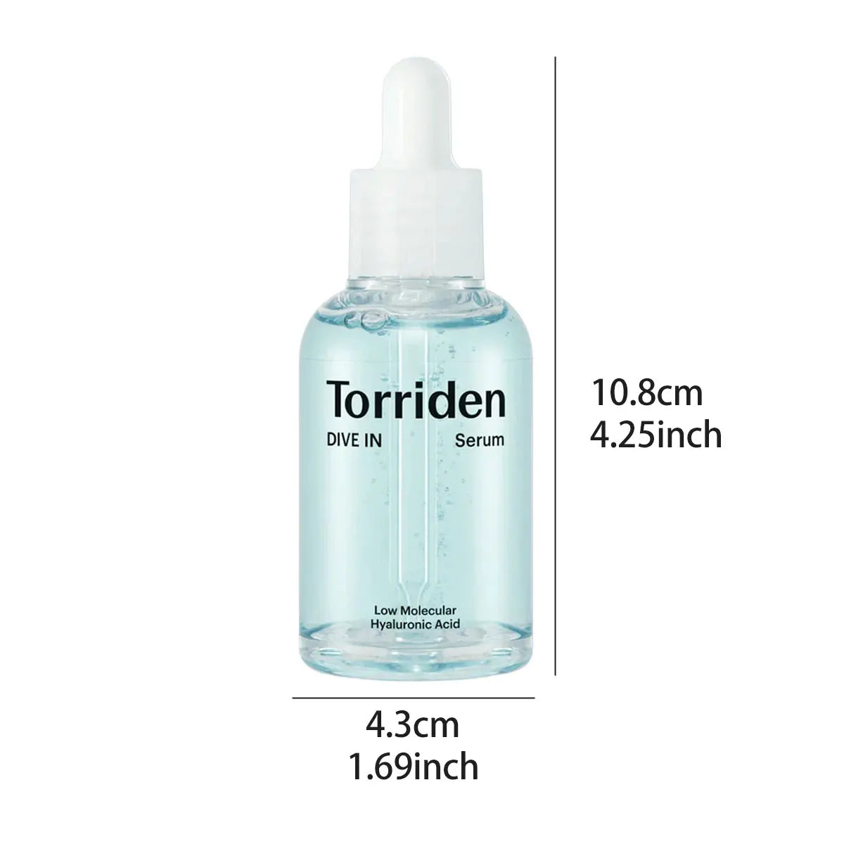 DIVE-IN Low-Molecular Hyaluronic Acid Serum 50Ml,Cooling & Featherlight,Moisture Retention Aid​,K-Beauty,Korean Makeup