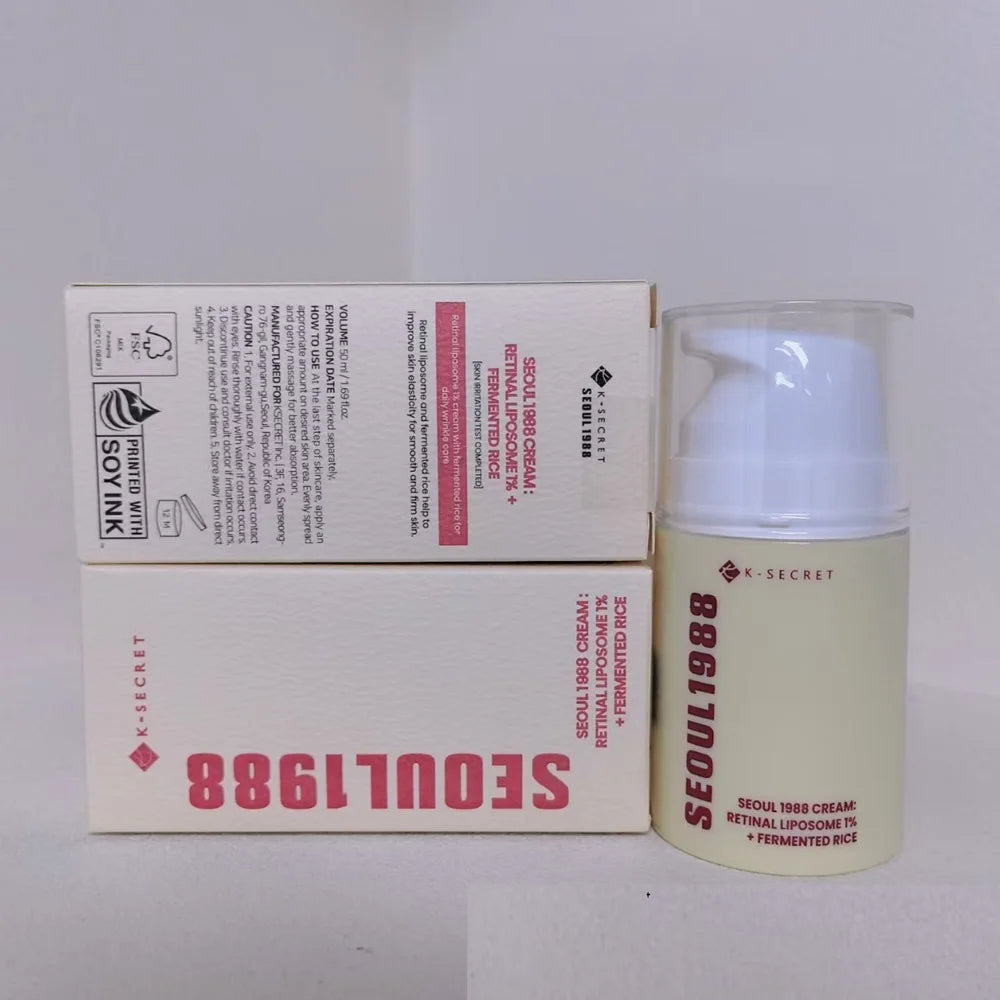 K-SECRET SEOUL 1988 Retinal Ginseng Serum, Facial Treatment Cream, Firming, Moisturizing, Lightens Fine Lines Dark Circle